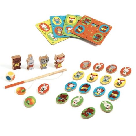 LudoWood 4 Jocuri Educativ Djeco Lemn - imagine 2
