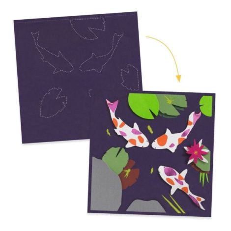 Set creativ 3D Djeco - Artă paper pentru copii - imagine 3