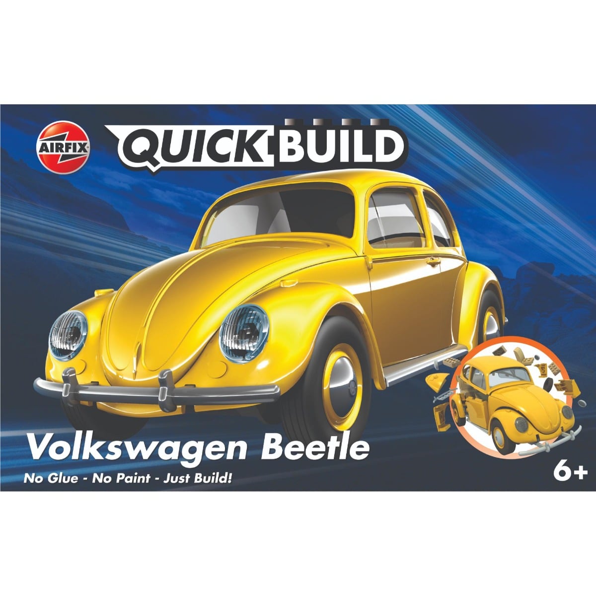 Airfix Quickbuild VW Beetle Galben 36 Piese