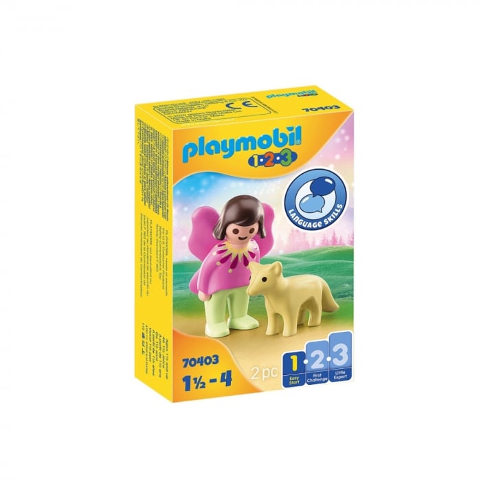 Playmobil 1.2.3 Zână cu Vulpe | Jucării Educative