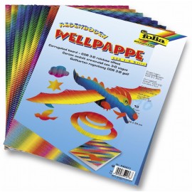 Set Carton Ondulat 3D Curcubeu | Folia Paper