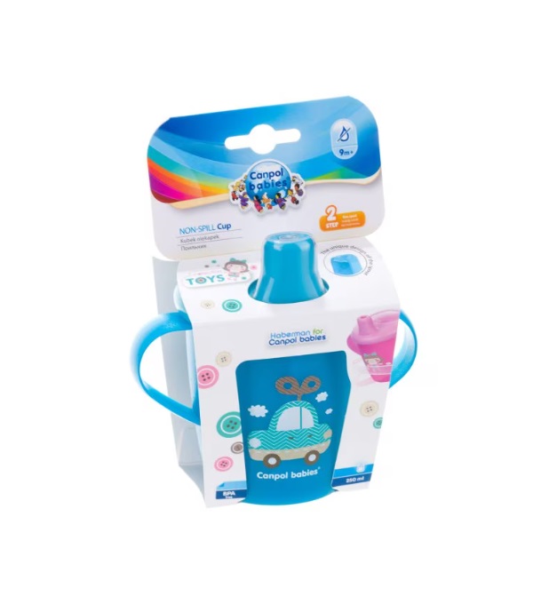 Set cana 250ml Canpol Babies cu lingurita