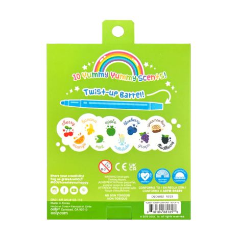 Creioane Ooly Yummy Parfumate Twist - Set 10 Buc - imagine 2