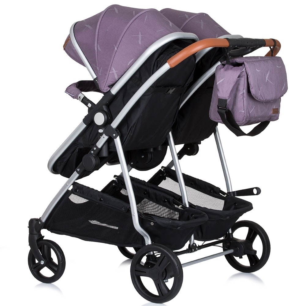 Carucior Gemeni Chipolino Duo Smart 2 in 1, Lilac - imagine 7