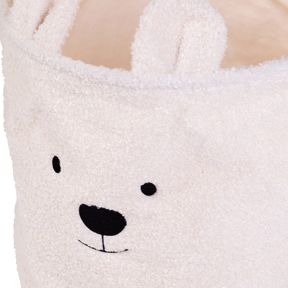 Cos Depozitare Childhome Teddy Alb, 30x30x30 cm