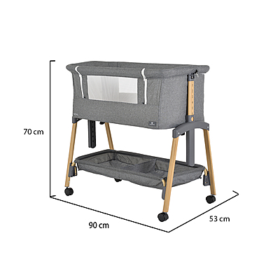 Cangaroo Adoro Co-Sleeper Gri - 7 Nivele Reglare - imagine 9