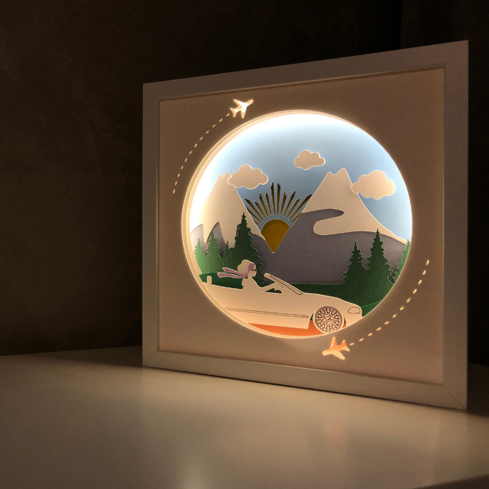 Tablou Luminos Calatorii 010 | Noorhandmadeatelier