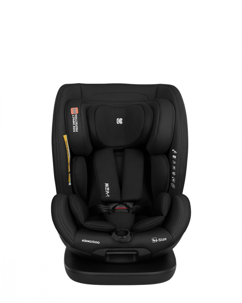 Scaun Auto Kikkaboo i-View i-SIZE, Isofix, Negru - imagine 6