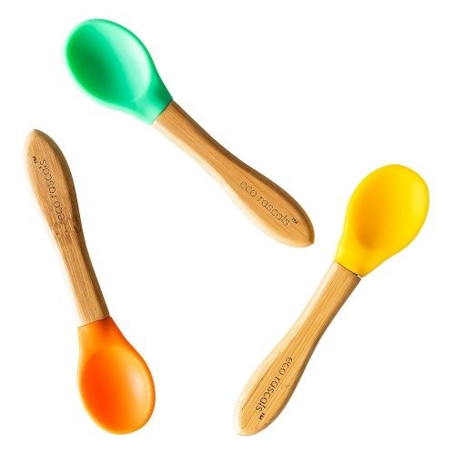 Set 3 Lingurițe Bambus Eco Rascals Multicolor