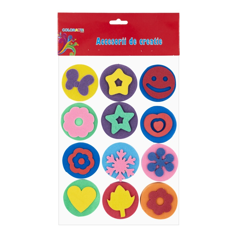 Set 12 Accesorii Hârtie Gumată Colorart
