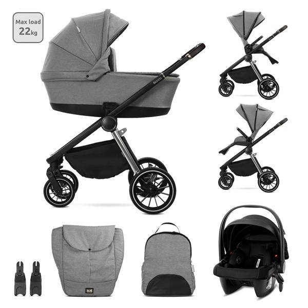 Carucior 3 in 1 Lorelli Bianca Anti-reflux - imagine 9