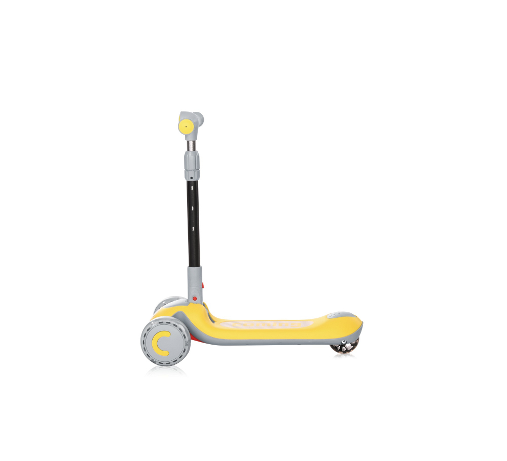 Lorelli Trio Yellow - Trotineta cu LED pentru copii - imagine 3