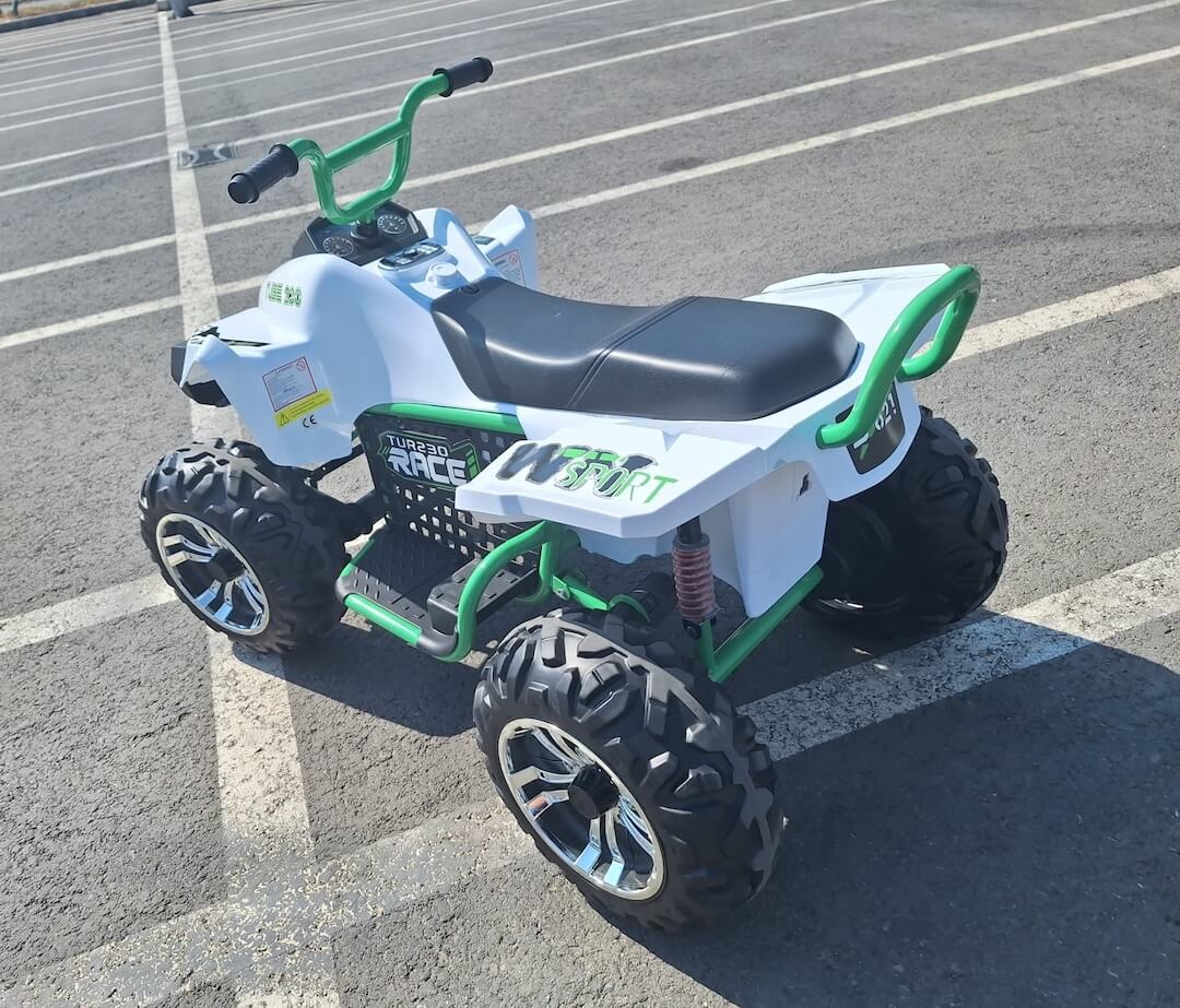 ATV Electric 2 Locuri Autokids 4x4 Alb - imagine 6