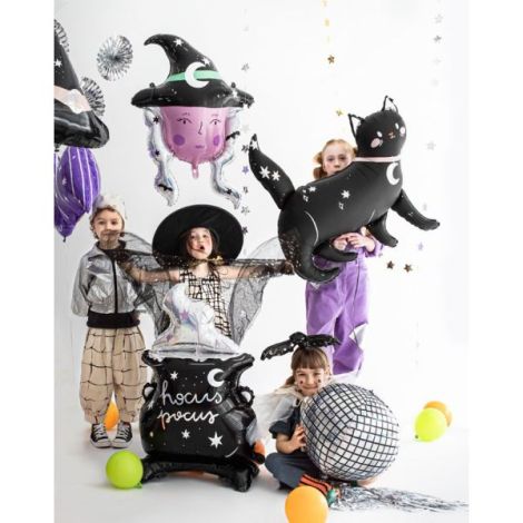 Balon Folie Pisica Neagra | Party Deco | XXL - imagine 4