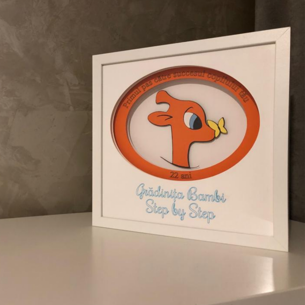Tablou Luminos Logo 030 | Noorhandmadeatelier - imagine 5