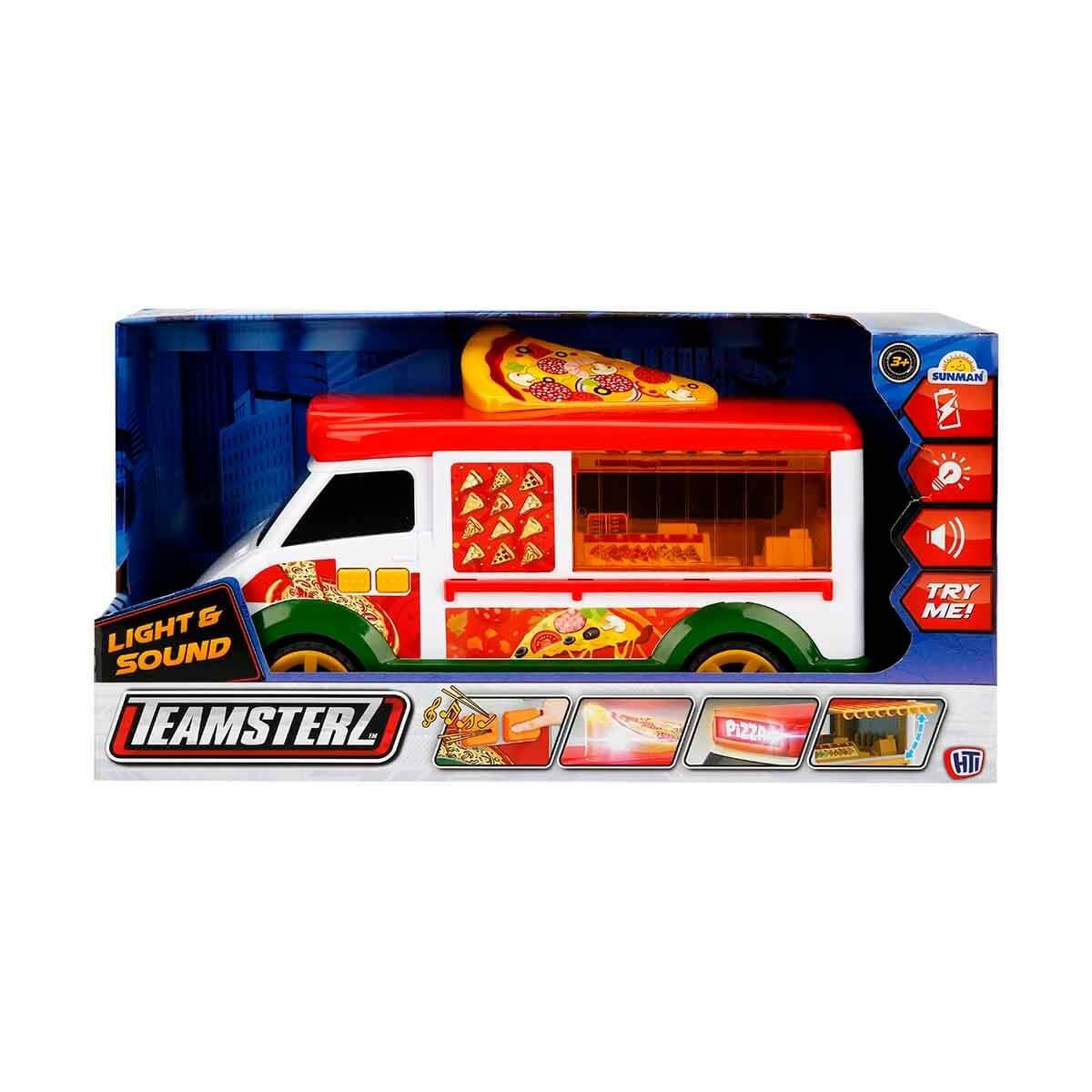 Camion Pizza Teamsterz cu Lumini și Sunete