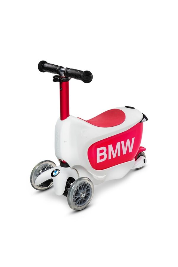 Micro X BMW Kids Trotineta Reglabilă Alb-Zmeură - imagine 7
