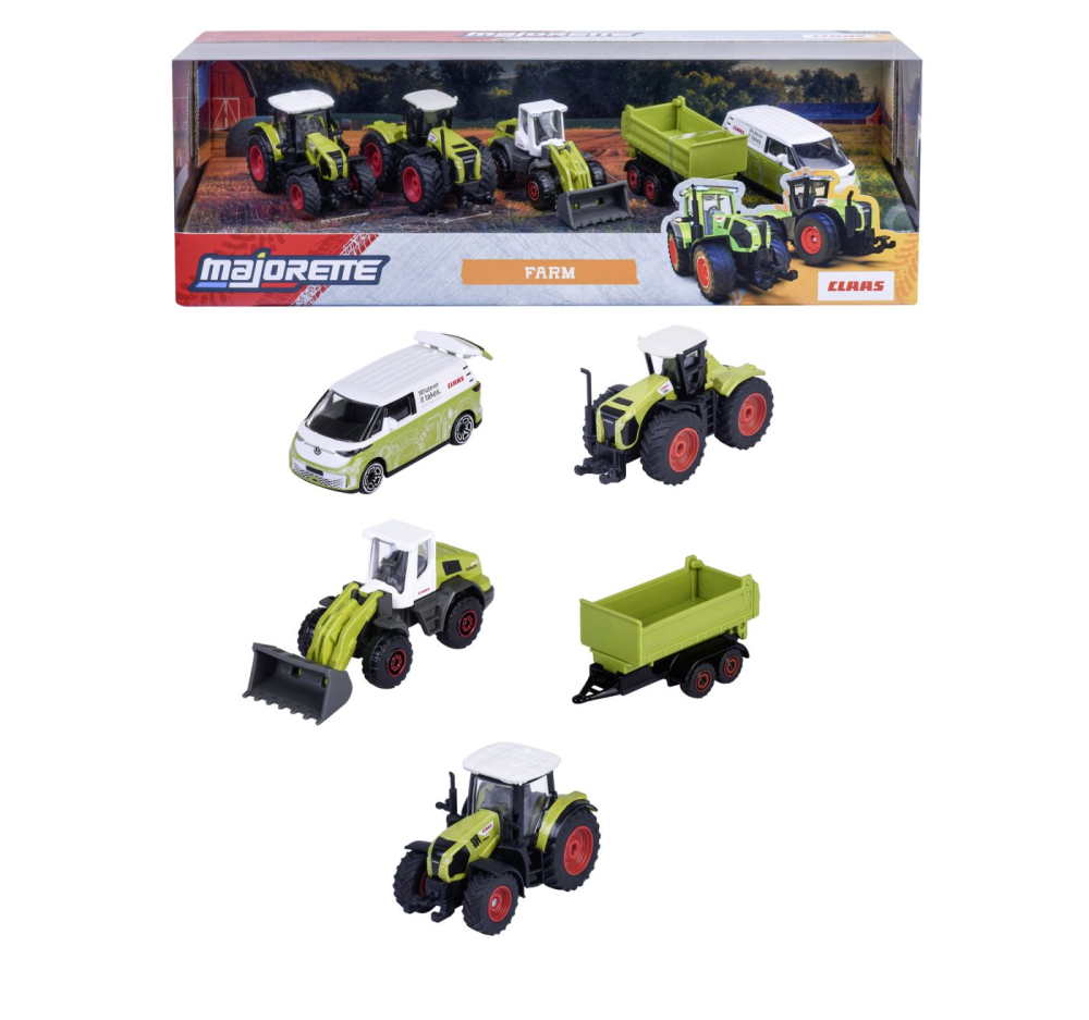 Majorette Farm Set 5 Vehicule Agricole Metalice