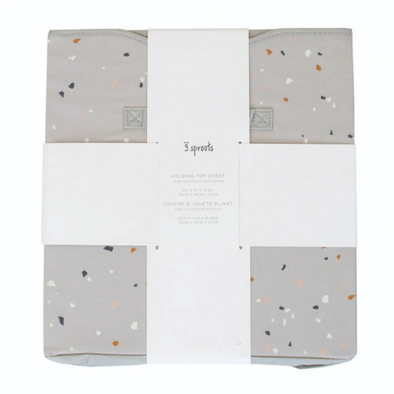 Cufar Pliabil 3 Sprouts Terrazo Grey | Organizare Jucării - imagine 3