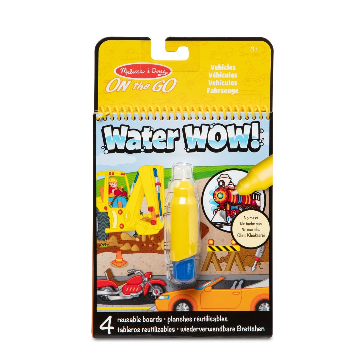 Set colorat cu apă Melissa & Doug Vehicule | Fără mizerie