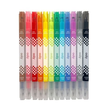 Carioci Ooly duble cu ștampilă - Set 12 buc - imagine 3