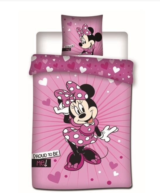 Lenjerie Pat Disney Minnie 140x200, Reversibilă