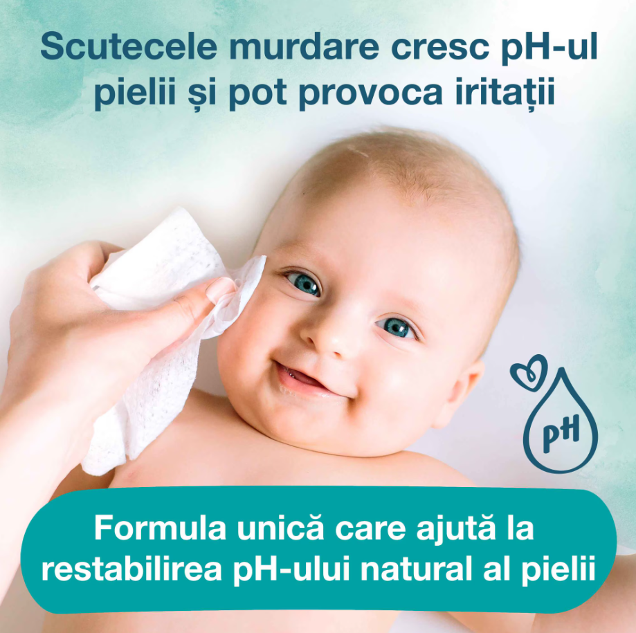 Pampers Harmonie Aqua, Servetele cu 99% Apa