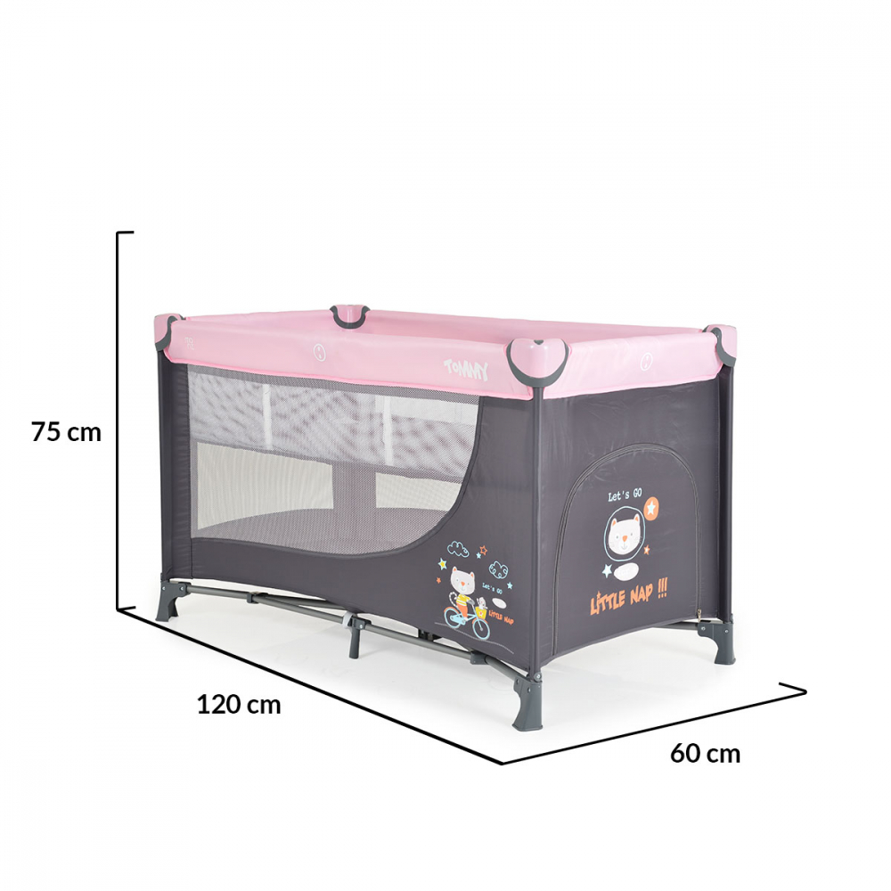 Patut Pliabil Moni Tommy Pink, 2 Nivele - imagine 7
