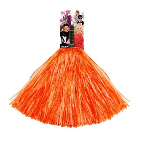 Pom Pom Majorete Orange Widmann - Accesoriu Carnaval - imagine 2