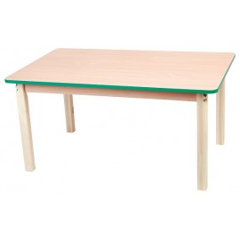 Blat Masa Dreptunghiular Verde, Moje Bambino