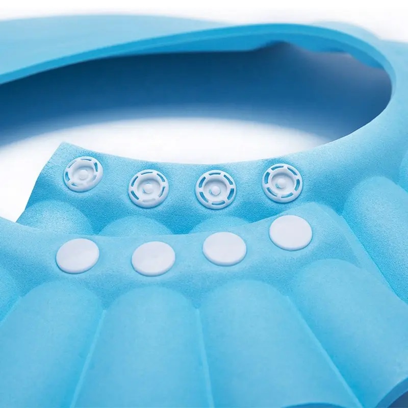 Aparatoare șampon Little Mom Happy Bath Blue, reglabilă - imagine 2