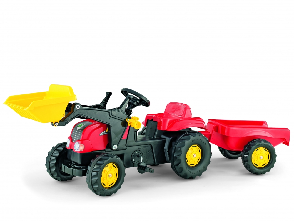 Tractor Rolly Kid X Rosu cu Remorca si Cupa - imagine 3