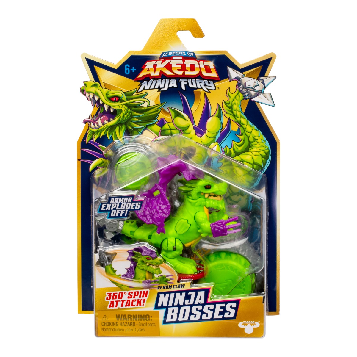 Figurina Akedo Ninja Bosses Venom Claw