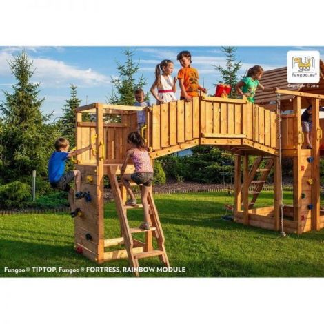 Fungoo Rainbow Fortress, Spatiu de Joaca din Lemn - imagine 5