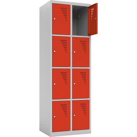 Vestiar Metalic 8 Comp. Moje Bambino - Sigurță Spațioasă - imagine 2