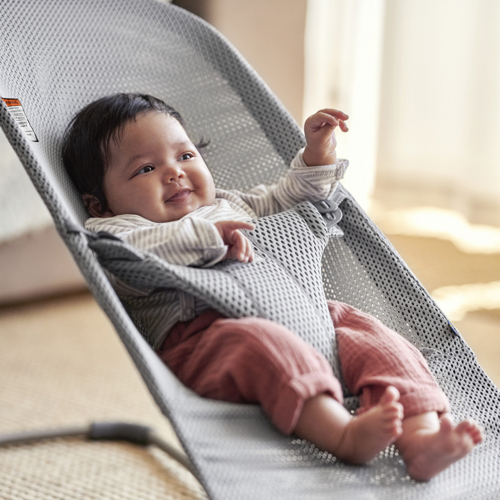 Balansoar BabyBjorn Bliss Grey Mesh | Ergonomic - imagine 3