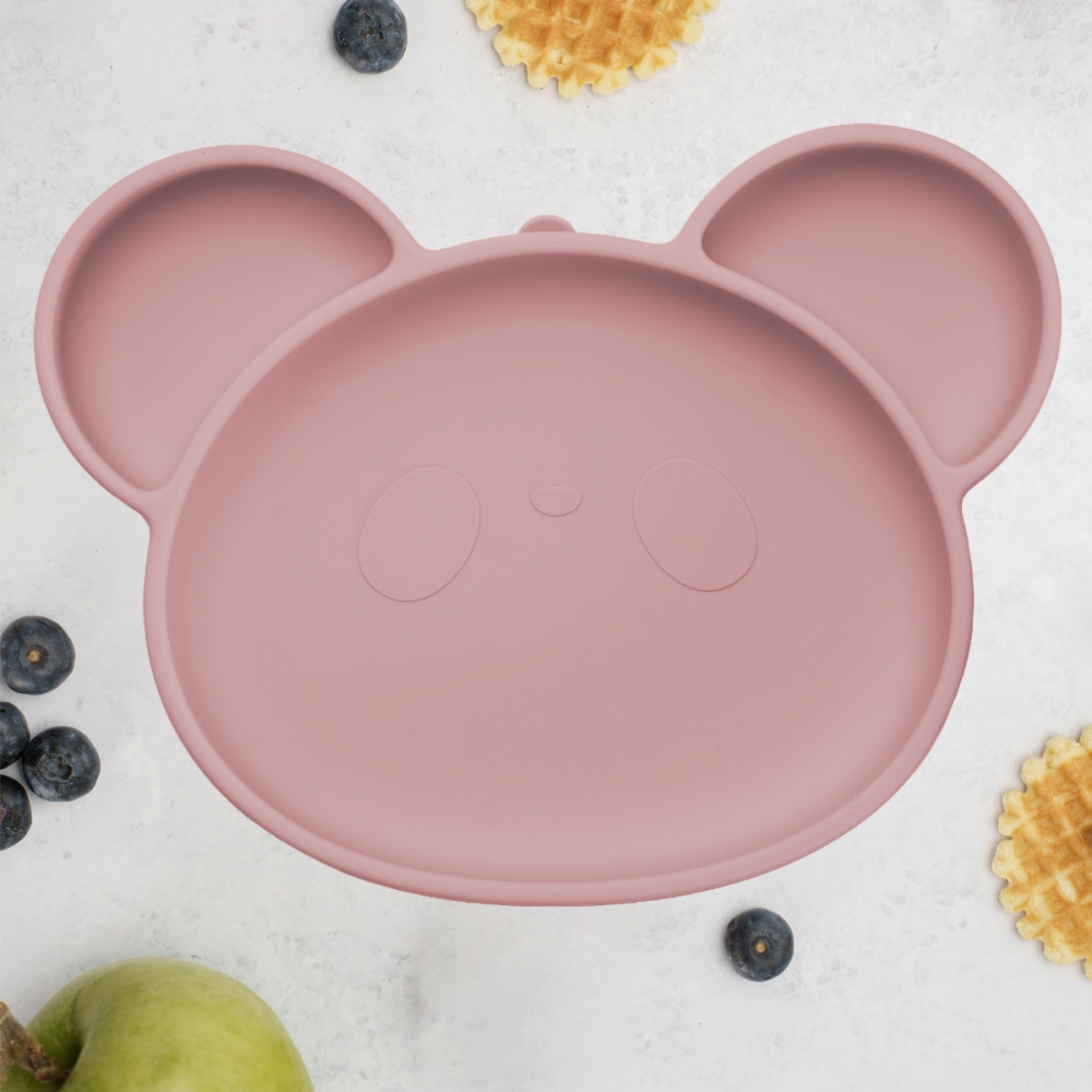 Farfurie Silicon Panda AppeKids cu Ventuza