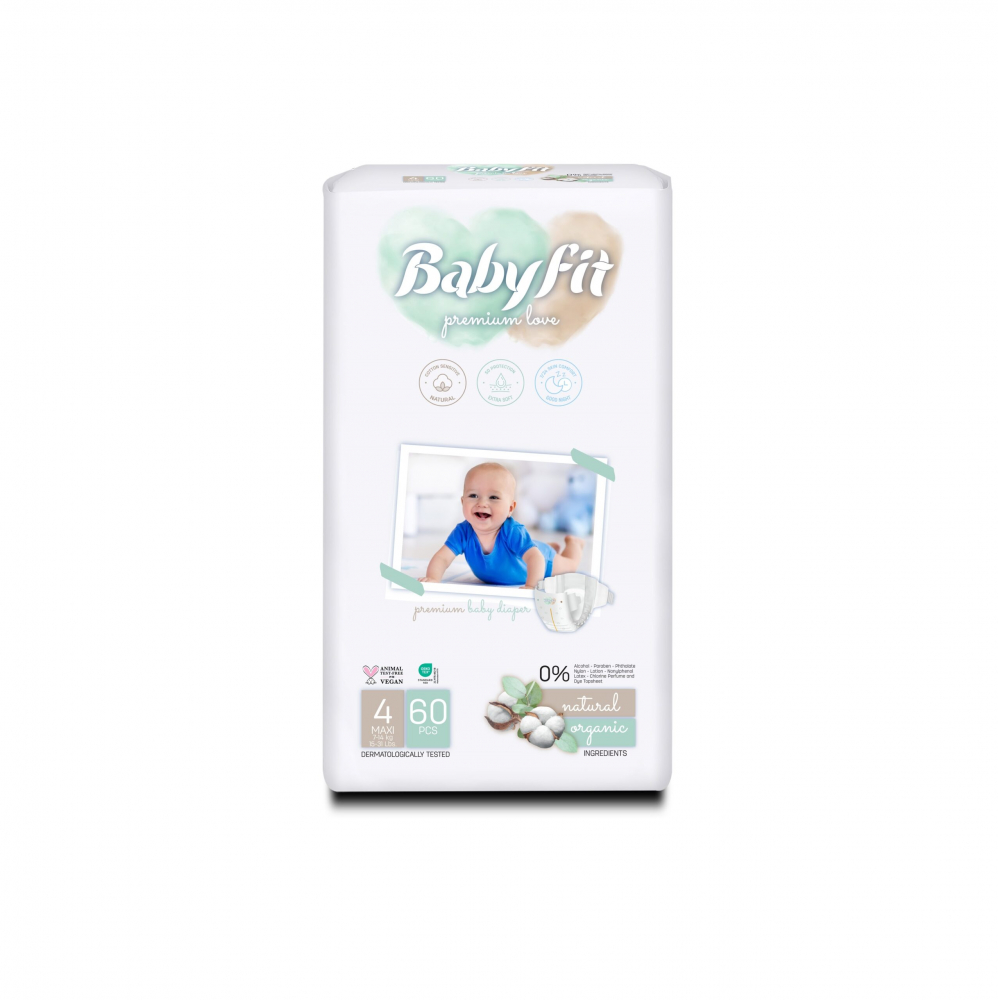 Scutece Baby Fit nr.4 Maxi 60buc Confort