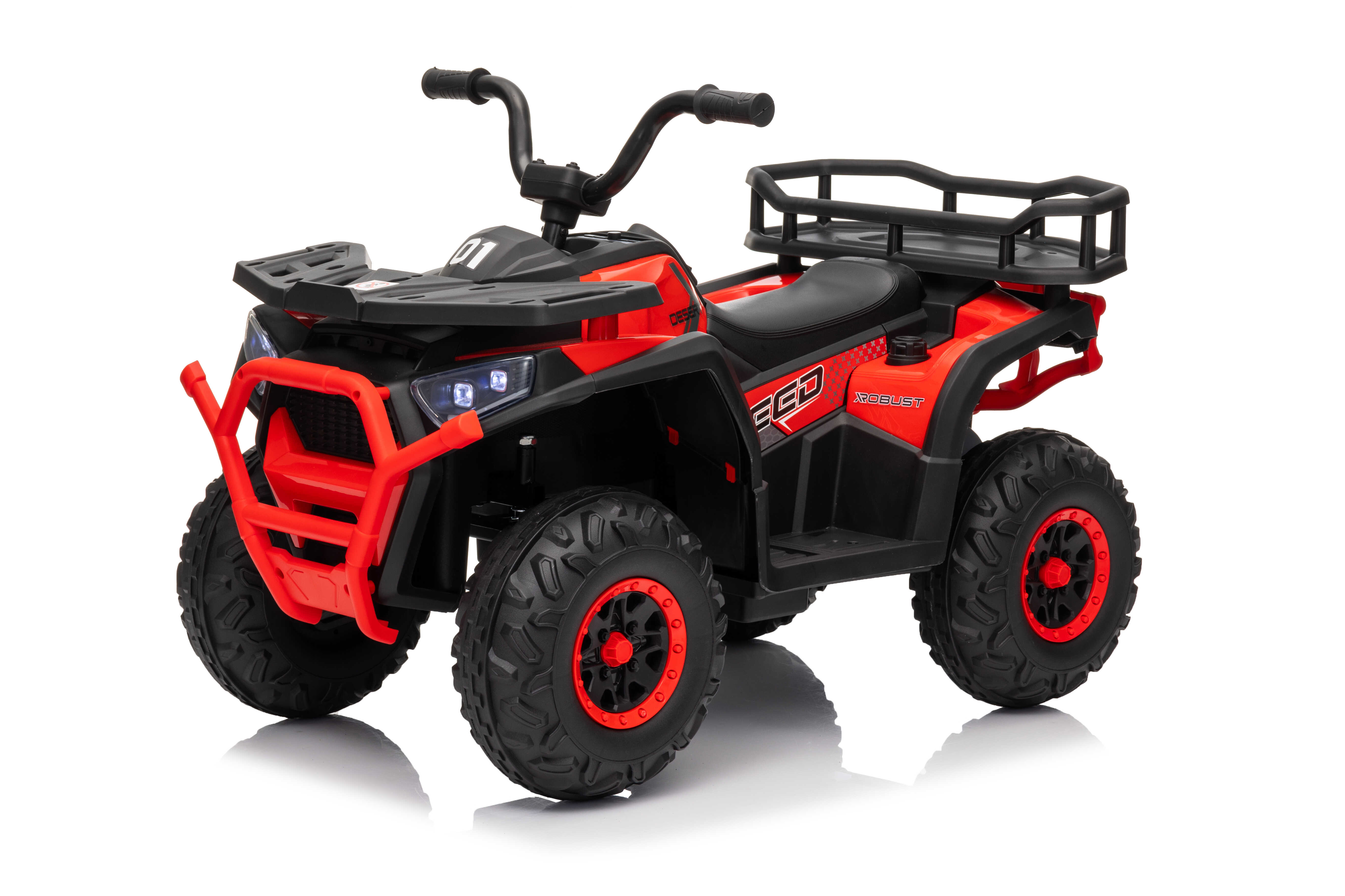 ATV electric pentru copii Mini Desert 12V 4x4 Rosu, telecomanda parentala, Bluetooth - Autokids.ro