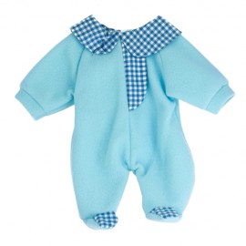 Pijama Salopeta Bleu Miniland pentru Papusi 38-42 cm