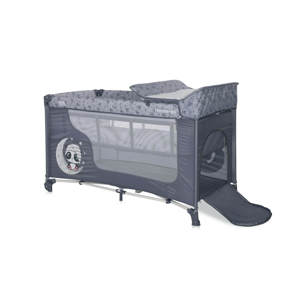 Patut Lorelli Moonlight Cool Grey Pliabil 2 Nivele - imagine 2
