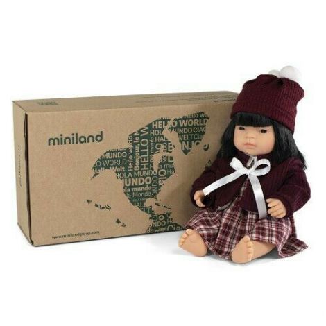 Papusa Asiatica Miniland 38 cm, Set Haine - imagine 2