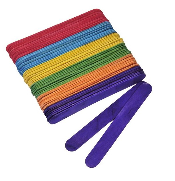 Set 50 Bete Lemn Colorate Amacs | Crafts