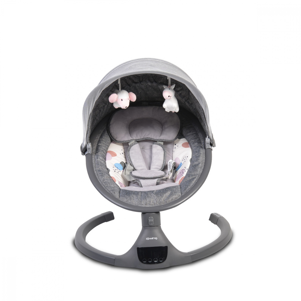 Leagan Electric Cangaroo ISwing Dark Grey, 5 Viteze - imagine 11