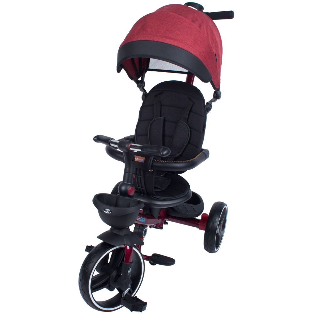 Tricicleta KidsCare Impera Rosu Pliabila cu Scaun Rotiv - imagine 3