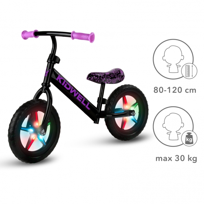 Kidwell Rebel Neon Pink Bicicletă LED - imagine 4