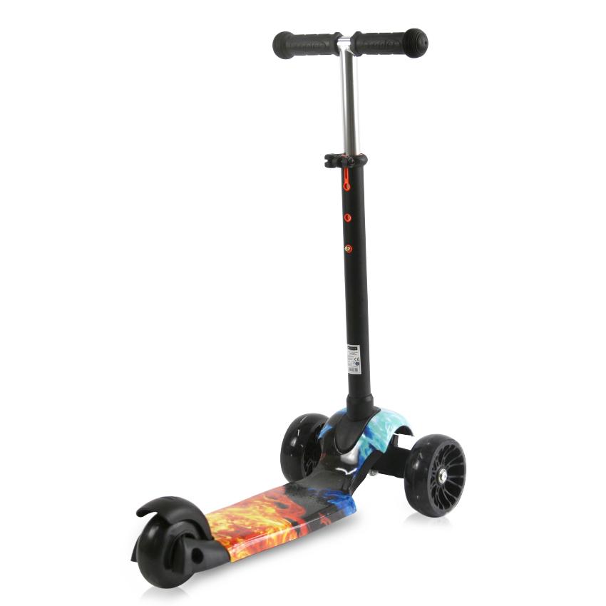 Trotineta Lorelli Draxter Red Flame cu LED - imagine 4
