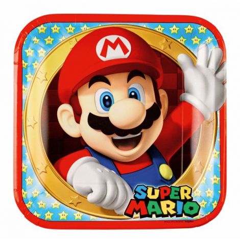 Farfurii Super Mario Amscan | Petrecere Perfectă