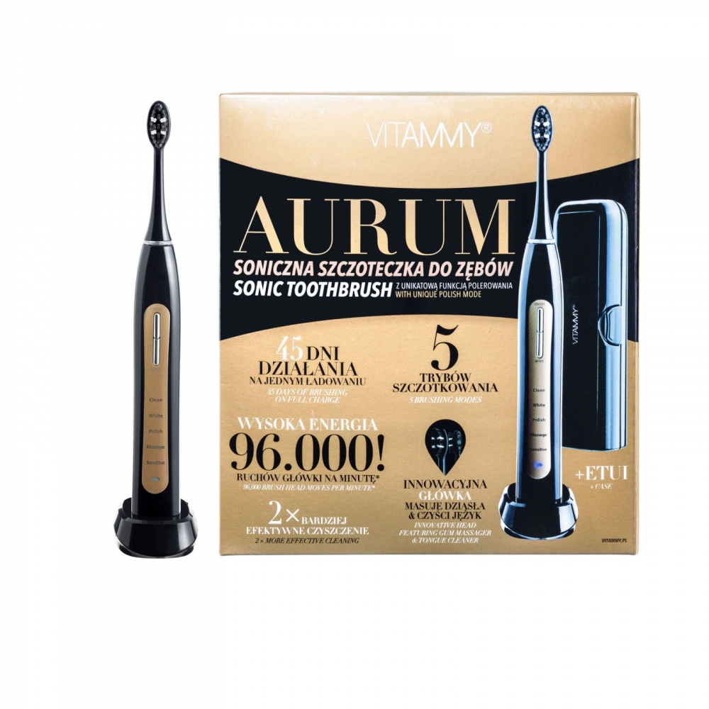 Periuță Electrică Vitammy Aurum, 96k Vibrații, 5 Moduri - imagine 4