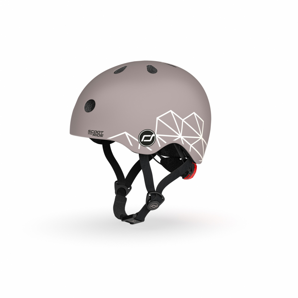 Casca copii Scoot and Ride cu LED Maro 45-51cm - imagine 6
